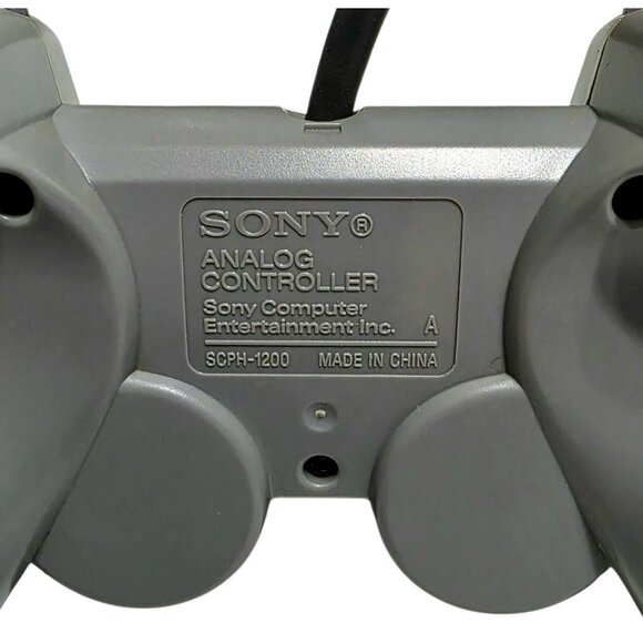 OEM Sony Playstation Video Game Controller Wired Analog Gray PS1 PS2 SCPH-1200 - Picture 6 of 13